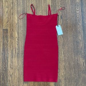 NWT Leith for Nordstrom Red Bandage Tube Dress!